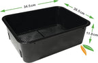 VERMI-FUTURE® Worm Condo Composting Bin, 4 Trays, Black, with Startup Bedding & 3in1 Soil Meter, Ideal for Small Households