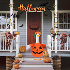 Halloween Goose Outfit Lawn Porch Goose Clothes for 23 Inches Lawn Porch Garden Goose Pumpkin Costume