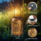 Hummingbird Lantern Solar Outdoor, Birthday Gifts for Women, Solar Light Outdoor Waterproof LED Decorative Garden for Lawn, Landscape, Patio, Porch Hanging Lantern for Ladies, Mom, Grandma