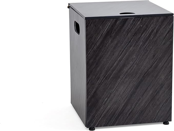 Propane Tank Cover Table for Fire Pits, 20 LB Iron Propane Tank Holder with Side Handles, Outdoor Tank Storage Side Table for Patio, Gas Griddle, Stone Gray