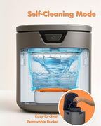 Electric Composter for Kitchen, Compost Bin - 4L Large Capacity, 3 Processing Modes, 3 Capacity Options, 2 Carbon Filters, Auto-Cleaning Auto-Drying (Black)