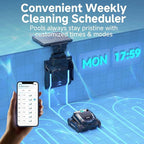 (2025 Upgrade) WYBOT S2 Solar Robotic Pool Cleaner, Dual Charging Modes, Auto-Return Charging, Enhanced Scheduled & Area Cleaning, 3D Adsorption System, App Support, In-Ground Pools up to 3,229 Sq.Ft