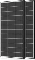 Bifacial 200 Watt Solar Panel 2Pack 18BB Monocrystalline Cell High-Efficiency Module PV Power Charger Solar Panels for Homes Camping RV Battery Boat Caravan and Other Off-Grid Applications