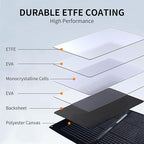 200W Portable Solar Panel for Power Station Generator,200 Watt Foldable Solar Panel Charger with MC4 Output,3-in-1 DC Connector,23.5% High Efficiency for Outdoor Camping RV Travel(200W)