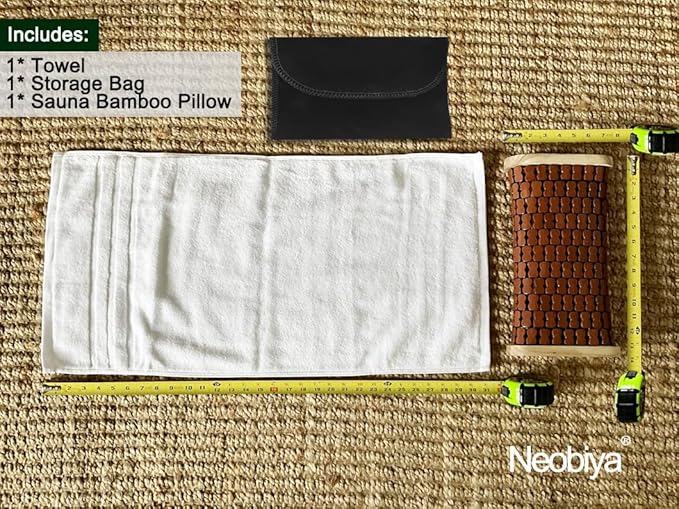 Sauna Headrest Pillow, Bamboo