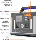 Portable Power Station 700W,577Wh Solar Generator Surge 1000W Pure Sine Wave 120V AC DC Outlets,Battery Powered Generator Home Backup Battery for CPAP,Home Emergencies,Camping,RVs,Blackout