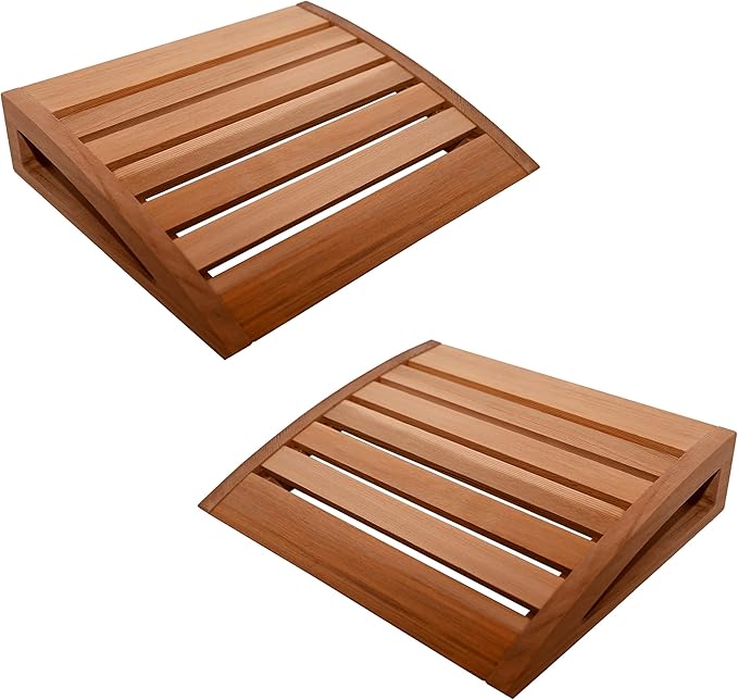 HSE Canadian Red Cedar Modern Sauna Headrest (Pack of 2)
