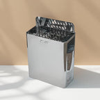 Indoor Luxury Cabin Sauna – Dual System Dry & Wet, Canadian Hemlock, Full Spectrum Infrared Heating, 4-5 People, 220V, 6KW Harvia Stove, Seven-Color Ambient Light, 8mm Tempered Glass