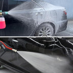 Sooprinse Pressure Washer Gun with Foam Cannon Snow Foam Lance, Short Pressure Washer Gun with Foam Cannon with 1/4 Inch Quick Connector, Power Washer Foam Blaster with Car Wash Mitt, 4000 PSI,1 Liter