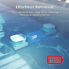 (2025 Upgraded) Cordless Robotic Pool Cleaner, Automatic Pool Vacuum for Inground and Above Ground Pools, Lasts 200 Mins, Floor/Wall/Waterline Cleaning, Dual Inlet, Waterline Technology, Self-Parking