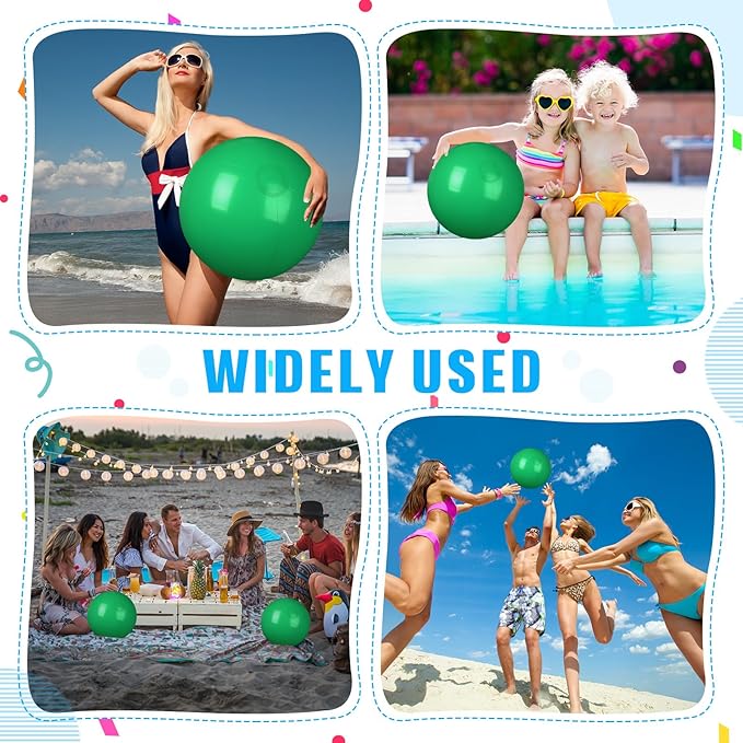 2 Pcs Inflatable Beach Ball 8 inch Swimming Pool Balls Summer