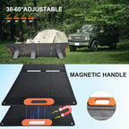 200W Portable Solar Panel for Power Station Generator,200 Watt Foldable Solar Panel Charger with MC4 Output,3-in-1 DC Connector,23.5% High Efficiency for Outdoor Camping RV Travel(200W)