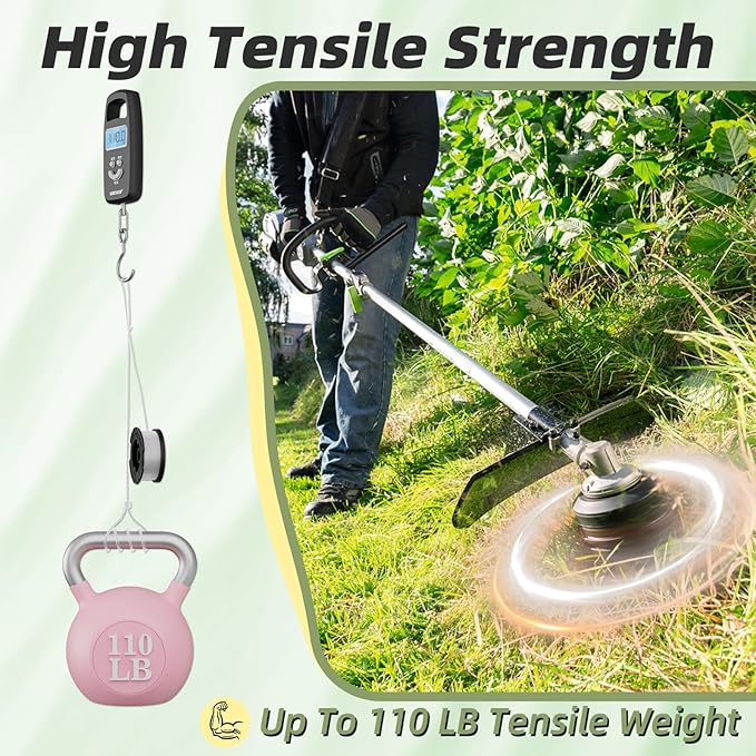 7 Pcs AF-100 Weed Eater Strings Compatible with Black and Decker Weed Eater, 0.065’’ AFS Automatic Feed Replacement Spool, 6 Pcs Spools(180ft Total), 1 Pcs RC-100-P Trimmer Cap and Spring