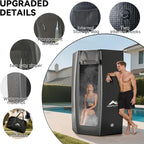 Merapi Premium Portable Inflatable Sauna - Professional Brushed PVC (44.97lbs), Sets Up in 3 Mins, More Portable Than Wood Saunas/More Durable Than Oxford Fabric, for Home SPA/Gym/Travel