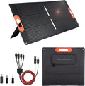 100W Portable Solar Panel for Power Station Generator,100 Watt Foldable Solar Panel Charger with MC4 Output,3-in-1 DC Connector,23.5% High Efficiency for Outdoor Camping RV Travel(100W)