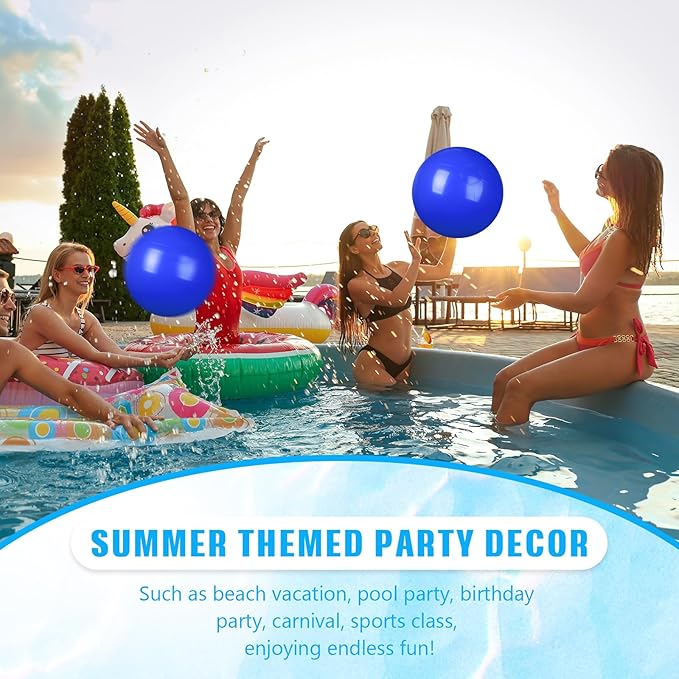 2 Pcs Inflatable Beach Ball 8 inch Swimming Pool Balls Summer