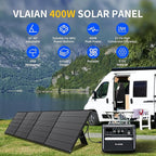 400W Portable Solar Panel for Power Station Generator,400 Watt Foldable Solar Panel Charger with MC4 Output,3-in-1 DC Connector,23.5% High Efficiency for Outdoor Camping RV Travel (400W)