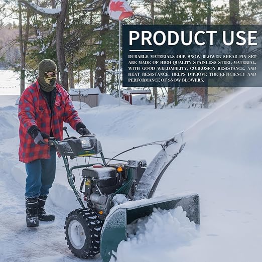 (6 Set of) 51001500 5/16" Snow Blower Shear Bolts Compatible with Ariens 2 Stage Snow Thrower Auger Replacement for 510015, 51001500, AM122156, AM1369890, 3285-11