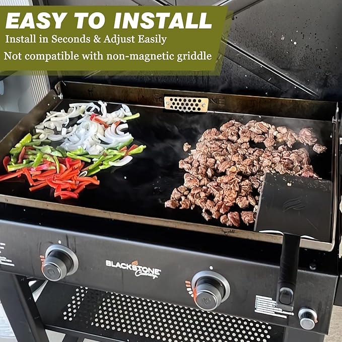 Griddle Accessories of Blackstone Grease Gate Blocker, Compatible with All Blackstone Griddle Accessories, Blocks Food from Falling into Rear Grease Trap (1Pack)