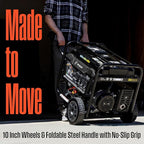 Westinghouse 12500 Peak Watt EFI Dual Fuel Home Backup Portable Generator, Remote Electric Start, Transfer Switch Ready, Gas and Propane Powered, CO Sensor, CARB Compliant