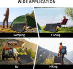 100W Portable Solar Panel for Power Station Generator,100 Watt Foldable Solar Panel Charger with MC4 Output,3-in-1 DC Connector,23.5% High Efficiency for Outdoor Camping RV Travel(100W)