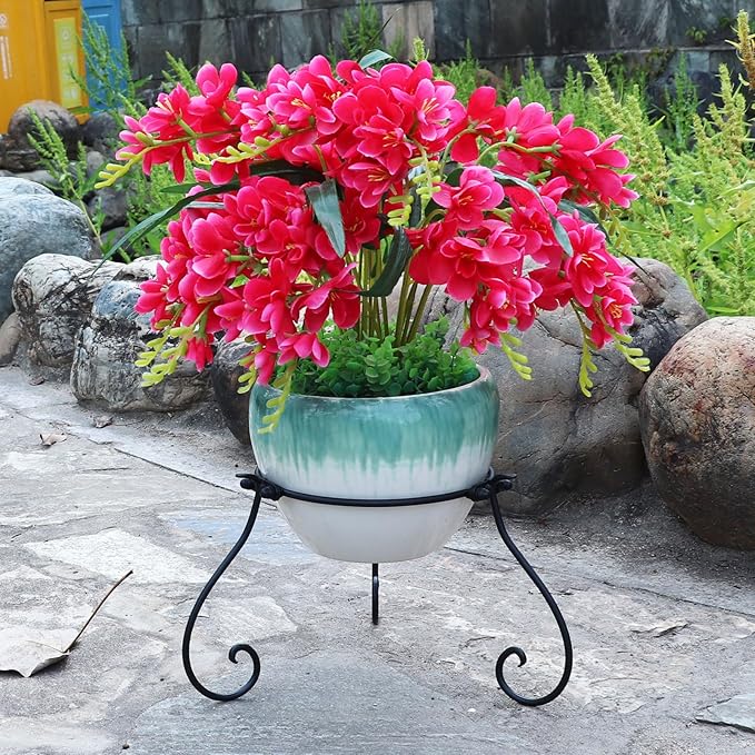 7.5" H Short Multi-Purpose Metal Bird Bath Stand Flower Pot Stand Plant Stand, Suitable for Home Garden Indoor and Outdoor Bird Bath Stands.