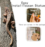 Outdoor Lizard Statue Sculpture Garden Patio Porch Tree Wall Wall Hanging Art Deco Gift 10.24 inch Rainforest Animal Decoration