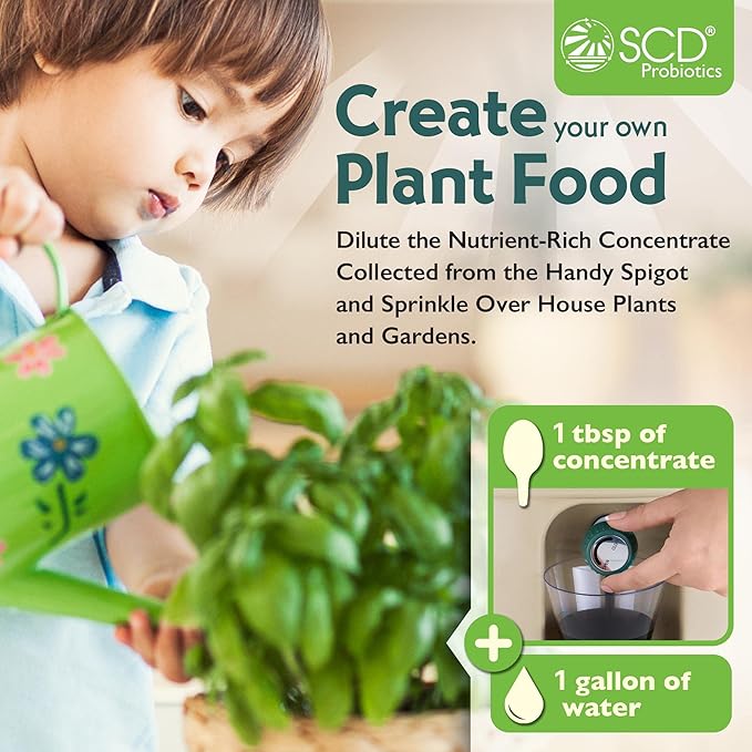 All Seasons Indoor Composter Starter Kit – 4.4 Gallon Black Organko Compost Bin for Kitchen Countertop with Scoop, Cup, Presser & 2 lbs. (1 Gallon) of Bokashi, 77% Recycled Plastic by SCD Probiotics