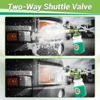 M MINGLE Foam Cannon for Pressure Washer with Dual-Connector Tool - Dual Lance Pressure Washer Wand for Adjustable Soap Cannon - M22 and 1/4" Quick Connect - 3600 PSI