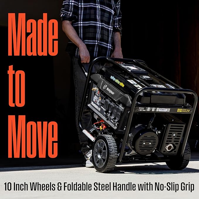 Westinghouse 12500 Peak Watt EFI Tri-Fuel Home Backup Portable Generator, Remote Electric Start, Transfer Switch Ready, Gas, Propane, and Natural Gas Powered, CARB Compliant