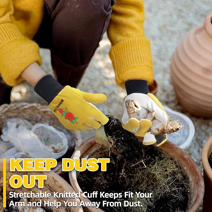 Cactus Gloves Soft Deerskin Women Gardening Glove Thorn Proof for Cacti Handling