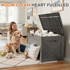 130 Gallon Deck Box Outdoor Indoor Waterproof Storage Box for Patio Furniture, Pool Accessories, Garden Tools, and Cushion Storage, Coffee