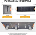 200W Portable Solar Panel for Power Station Generator,200 Watt Foldable Solar Panel Charger with MC4 Output,3-in-1 DC Connector,23.5% High Efficiency for Outdoor Camping RV Travel(200W)