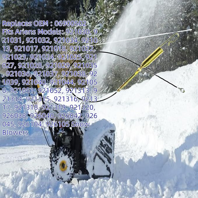 06900502 Upper Traction Cable for Ariens921024 921030 921038 921032 921037 921013 921017 921018 921022 Snow Thrower Snowblowers(2-Pack)