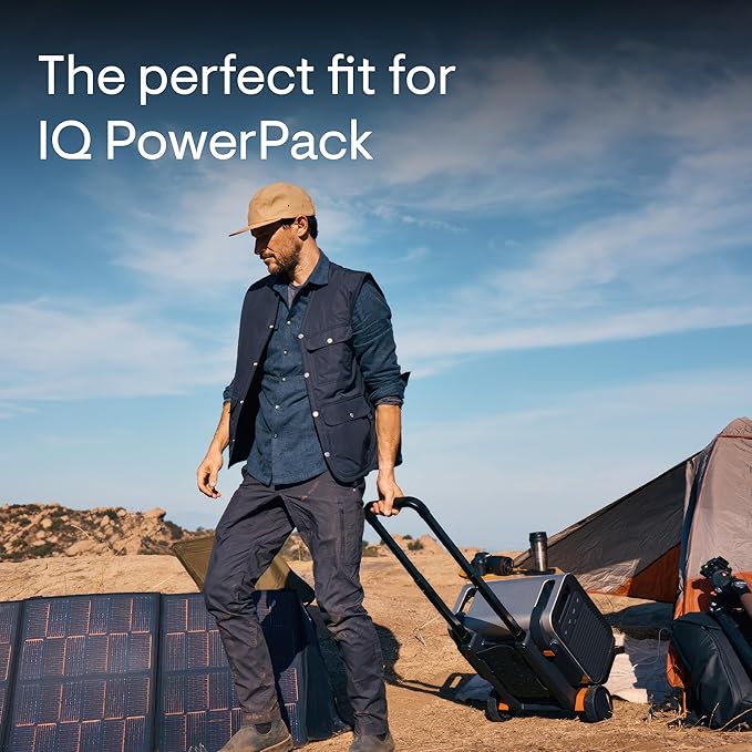 Enphase IQ PowerPack 1500 + IQ Cart – Advanced portable power with microinverter technology, LCD touchscreen, 4G cellular, Wi-Fi & Bluetooth, IQ Cart for easy mobility during camping or home backup