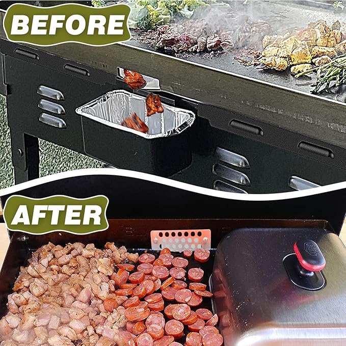 Griddle Accessories of Blackstone Grease Gate Blocker, Compatible with All Blackstone Griddle Accessories, Blocks Food from Falling into Rear Grease Trap (1Pack)