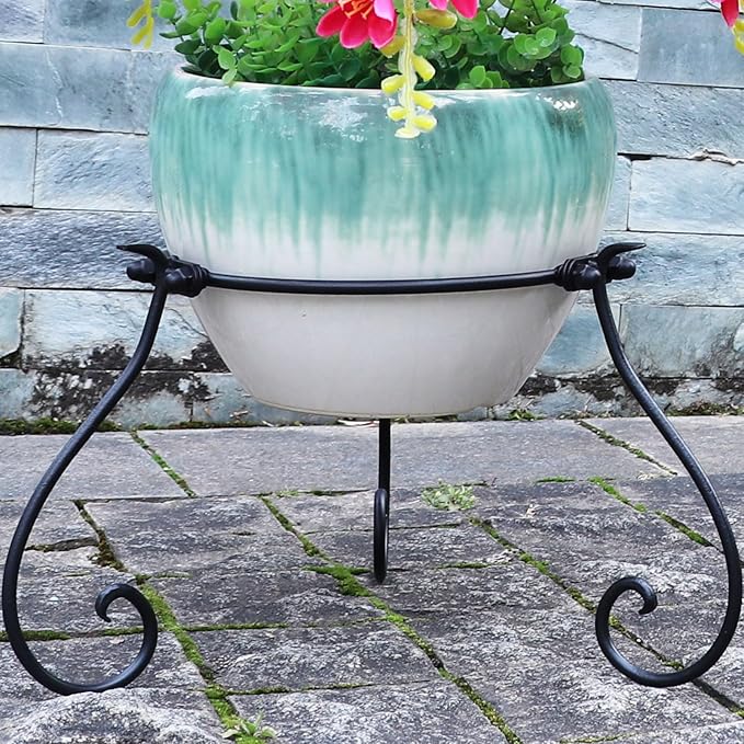 7.5" H Short Multi-Purpose Metal Bird Bath Stand Flower Pot Stand Plant Stand, Suitable for Home Garden Indoor and Outdoor Bird Bath Stands.