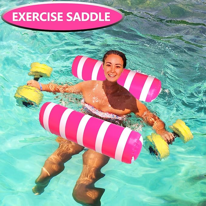 Inflatable Pool Floats Adult Size Water Hammock,Floats for Swimming Pool,4-in-1 Multi-Purpose Pool Floating Toys,Pool Rafts Lounge Chairs Floaties,for Adults Vacation Fun and Rest