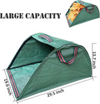 30 Gallon Heavy Duty Brown Paper Lawn and Leaf Bags with 22 GAL Dustpan-Type Bag and Leaf Scoops| 2-Ply Large Kraft Paper Bags (10 Count) | Tear Resistant Yard Waste Bag for Home and Garden