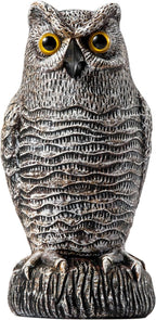 OFFO Bird Scare Devices Plastic Owl Scarecrow for Halloween Decorations Outdoor Garden, Yard, Pool Decoration, 8.3 in Height, Brown