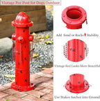24" H Metal Fire Hydrant for Dogs to Pee On, Vintage Mid & Large Dog Fire Hydrant Pee Post for Outdoor Decor