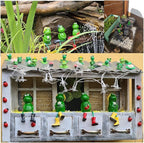 Cute Frog Garden Decor, Sitting Frog Garden Statue Outdoor, 6.2inch Frogs Statues Resin for Yard Patio Garden Office Tabletop Bookshelf Decor