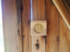 HSE Cedar Sauna Thermometer - Mechanical Thermometer with Minimalist Design and Glass Dials