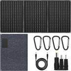 30W 100W 200W 400W Solar Panel,Portable Foldable Solar Panel Kit,Black with Carrying Case (30W)