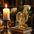 INLOMEM Praying Angel Figurine, Sculpted Hand-Painted Figurine Angel Wings Statue for Home Decor or Garden First Communion Gifts for Girls Religious Gifts for Women (Gold)