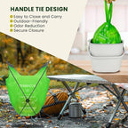 Compost Bags, Handle Tie Food Scrap Bags 3 Gallon,100 Count,Certified by BPI and ASTM D6400, Kitchen Compost Bin Compatible