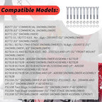 (10Pcs) 70060-01337 Shear Bolts 5/16" x 2-1/2" Compatible with Snowblower B2781