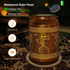Solar Halloween Decorations Outdoor Lantern , Birthday Gifts for Women, Solar Lights Outdoor Waterproof LED Decorative Garden for Lawn, Landscape, Patio, Porch Hanging Lantern for Ladies, Mom, Grandma