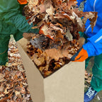 Lawn & Leaf Bags, heavy-duty 2-layer Brown paper, Home and Garden Yard Waste Compost Refuse Paper Bags (30 Gallon，5pack)