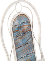 Alpine Corporation Indoor/Outdoor 3-Piece Wood and Metal Bistro Set Table and Folding Chairs Patio Seating